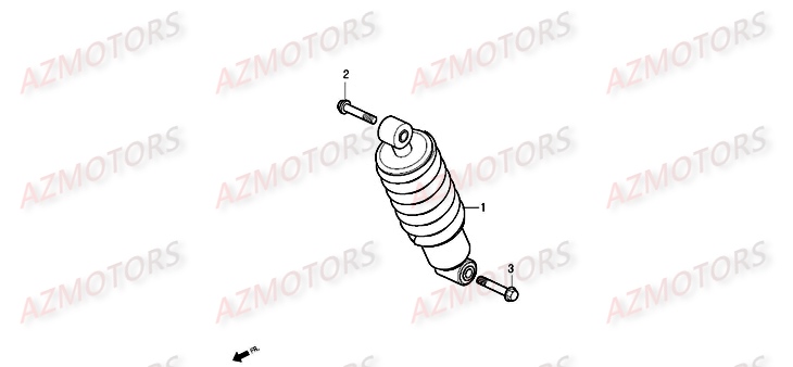 Amortisseur DAELIM Pièces Moto DAELIM ROADWIN injection 125cc
