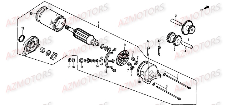 DEMARREUR DAELIM ROADWIN 125 I