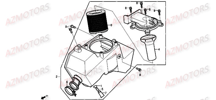 Filtre A Air DAELIM Pièces Moto DAELIM ROADWIN injection 125cc
