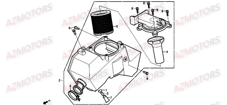 FILTRE A AIR DAELIM ROADWIN 125 I