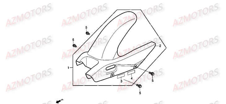Passe Roue DAELIM Pièces Moto DAELIM ROADWIN injection 125cc
