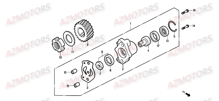 Pompe A Huile DAELIM Pièces Moto DAELIM ROADWIN injection 125cc
