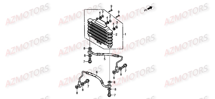 Radiateur DAELIM Pièces Moto DAELIM ROADWIN injection 125cc
