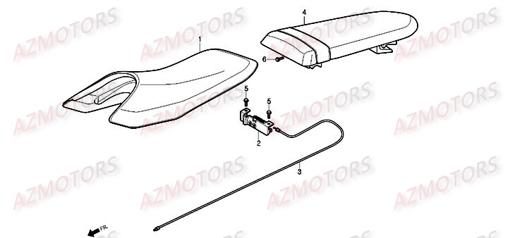 Selle DAELIM Pièces Moto DAELIM ROADWIN injection 125cc
