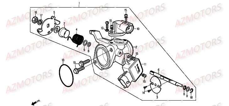 Systeme D Injection DAELIM Pièces Moto DAELIM ROADWIN injection 125cc

