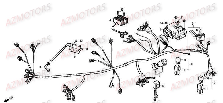Systeme Electrique DAELIM Pièces Moto DAELIM ROADWIN injection 125cc
