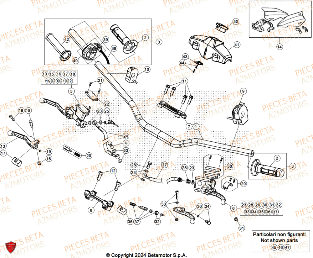 Guidon BETA Pièces Beta RR 125 2T RACE - 2026