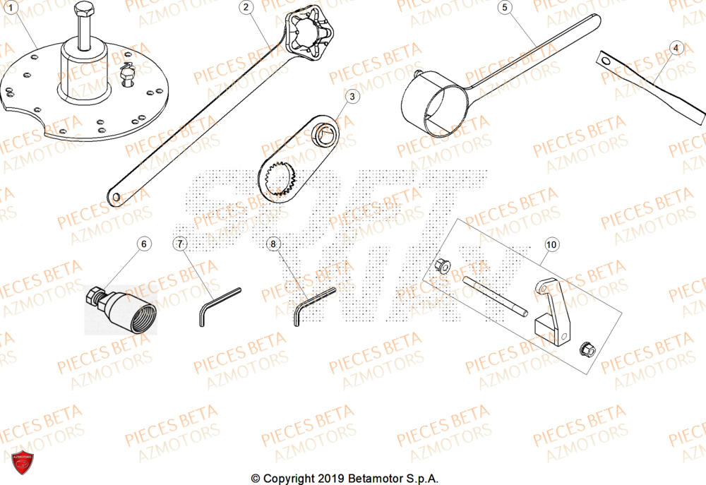 Outils BETA Pièces Beta RR 125 2T RACE - 2026