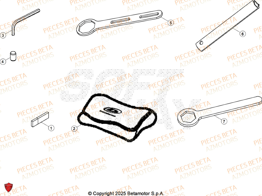 Outils BETA Pièces Beta RR 125 2T X-PRO - 2026