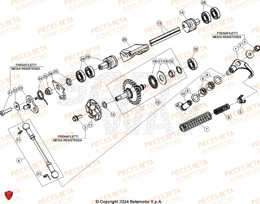 Refroidissement BETA Pièces Beta RR 125 2T X-PRO - 2026