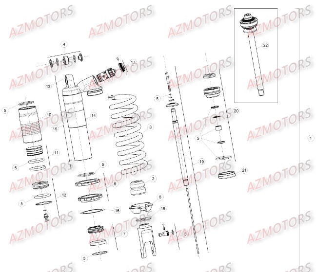 Amortisseur BETA Pieces BETA RR 2T 250 - (2016)