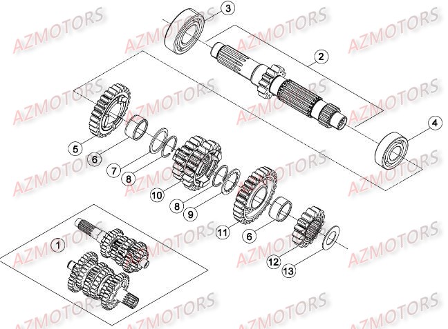 Boite A Vitesses BETA Pieces BETA RR 2T 250 - (2016)