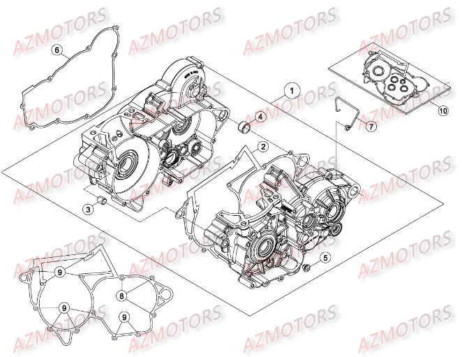 CARTER pour RR-250-2T-16