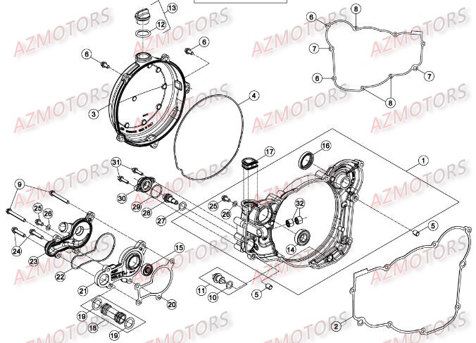 Carter D Embrayage BETA Pieces BETA RR 2T 250 - (2016)