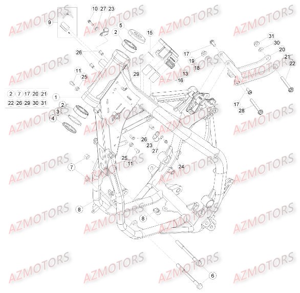Chassis BETA Pieces BETA RR 2T 250 - (2016)