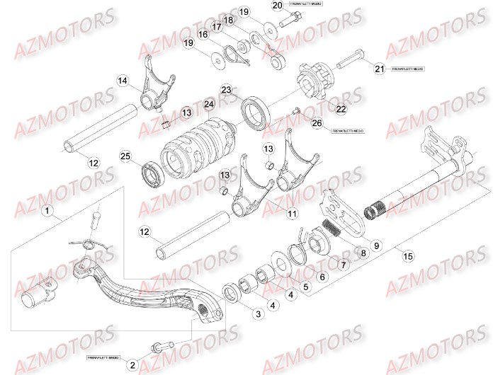 Commande Boite A Vitesses BETA Pieces BETA RR 2T 250 - (2016)