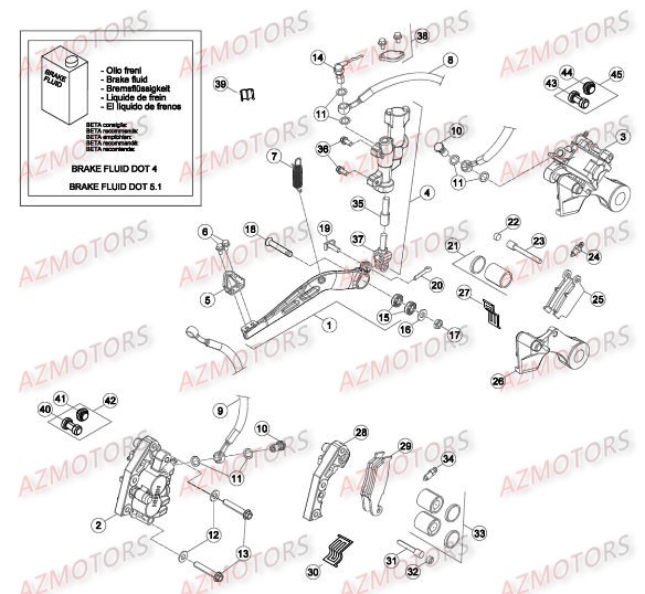 Freins BETA Pieces BETA RR 2T 250 - (2016)