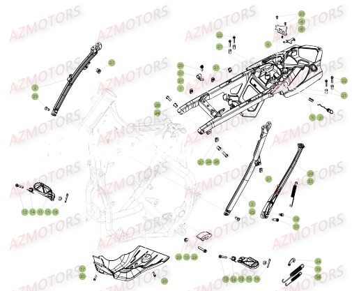 Accessoires Du Chassis BETA Pieces BETA RR 2T 250 - (2017)