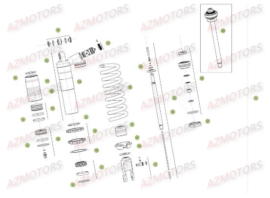 Amortisseur BETA Pieces BETA RR 2T 250 - (2017)