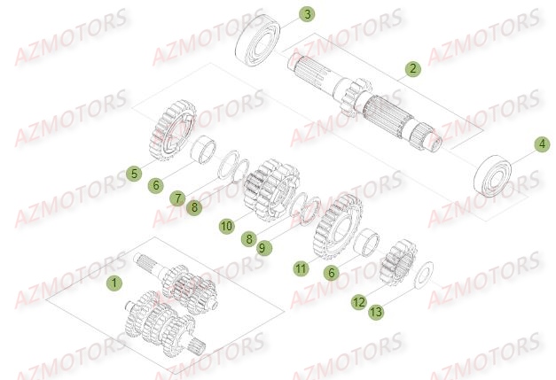 Boite A Vitesses BETA Pieces BETA RR 2T 250 - (2017)