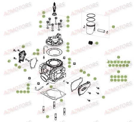 Cylindre BETA Pieces BETA RR 2T 250 - (2017)