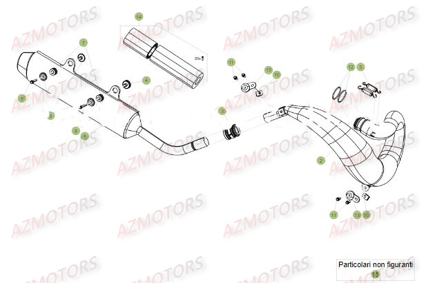 Echappement Du No Serie 100035 A 149999 BETA Pieces BETA RR 2T 250 - (2017)