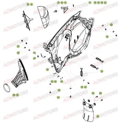 FILTRE AIR BETA pour FILTRE DU No SERIE 0 A 100034 de RR-250-2T-17