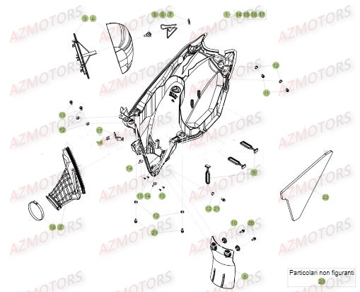 FILTRE AIR BETA pour FILTRE DU No SERIE 100035 A 149999 de RR-250-2T-17