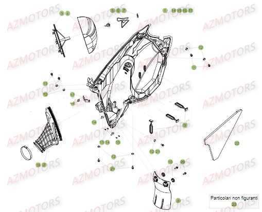 FILTRE DU No SERIE 100035 A 149999 pour RR-250-2T-17