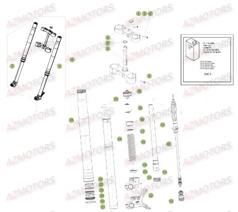 Fourche BETA Pieces BETA RR 2T 250 - (2017)