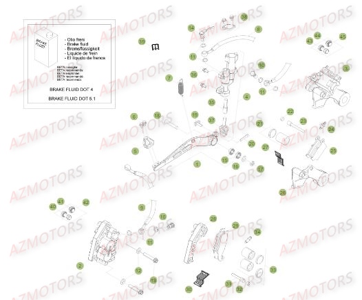 FREINS pour RR-250-2T-17