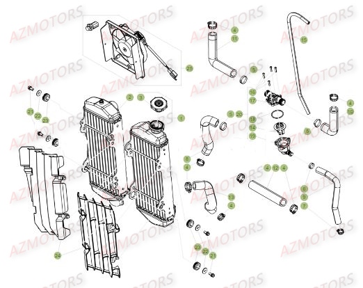 Radiateur BETA Pieces BETA RR 2T 250 - (2017)