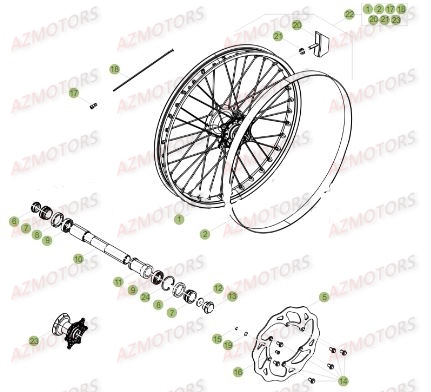 ROUE AVANT BETA RR 250 2T 17