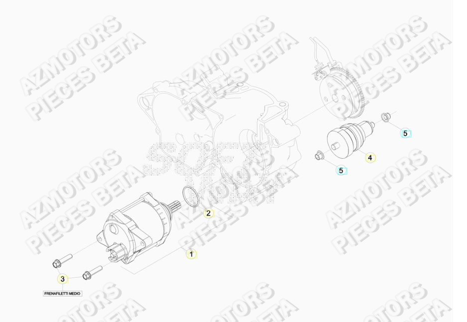 Demarreur BETA Pieces BETA RR 2T 250 RACING - (2017)