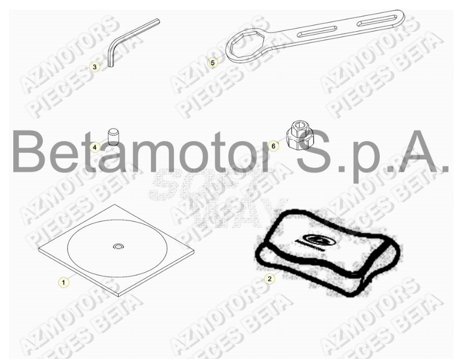 Manuel BETA Pieces BETA RR 2T 250 RACING - (2017)