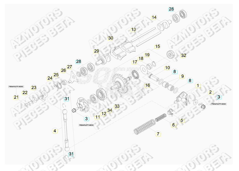 REFROIDISSEMENT pour RR-250-RACING-2T-17