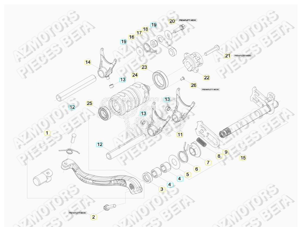 Selecteur De Vitesses BETA Pieces BETA RR 2T 250 RACING - (2017)