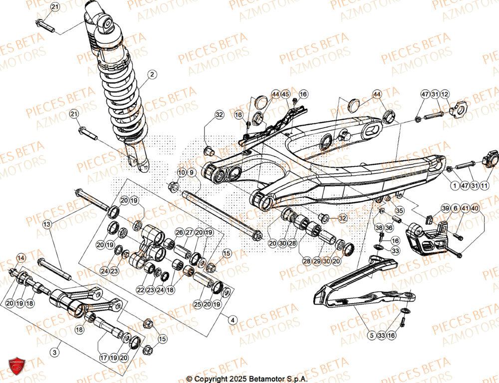 Bras Oscillant BETA Pieces BETA RR 2T 250 X-PRO - (2026)