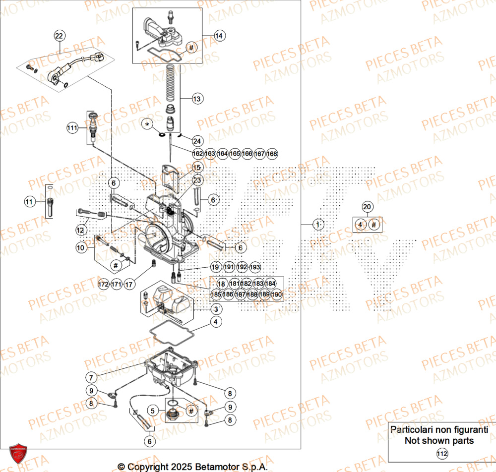 Carburateur BETA Pieces BETA RR 2T 250 X-PRO - (2026)
