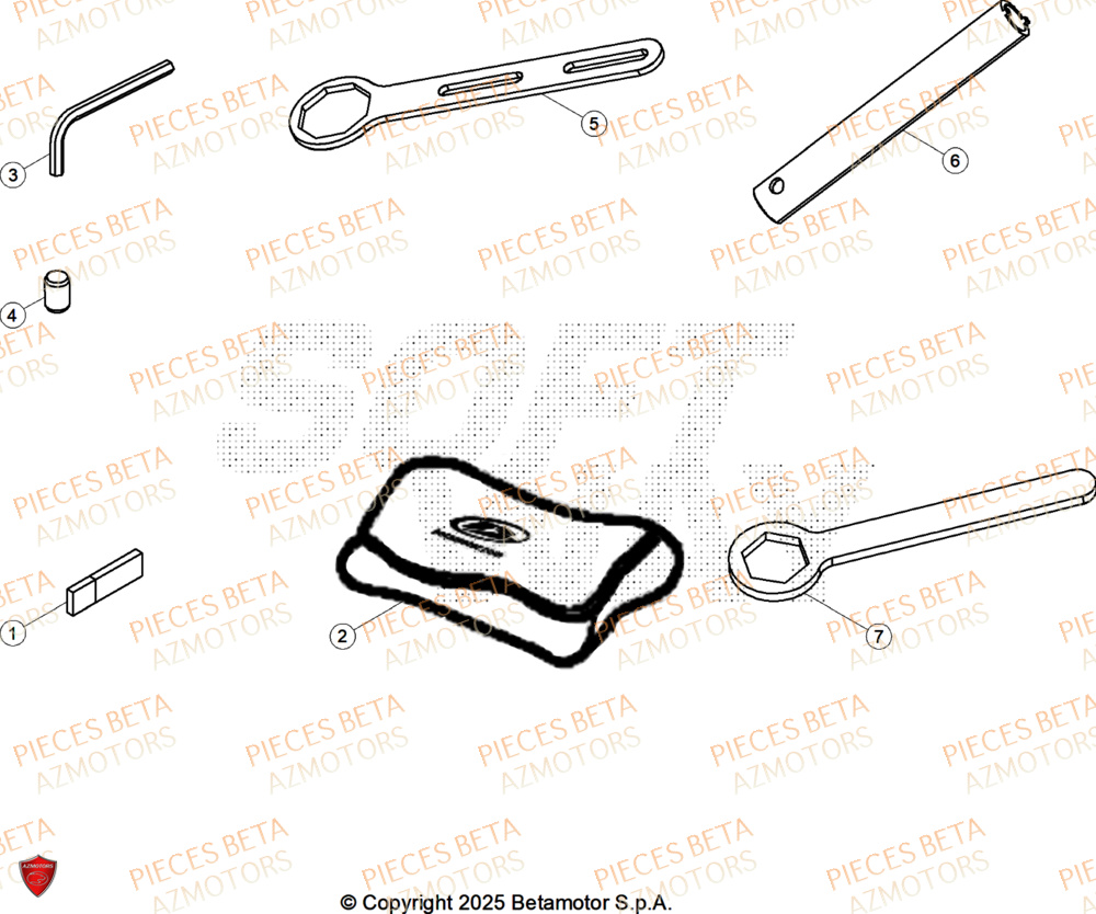 Manuel BETA Pieces BETA RR 2T 250 X-PRO - (2026)