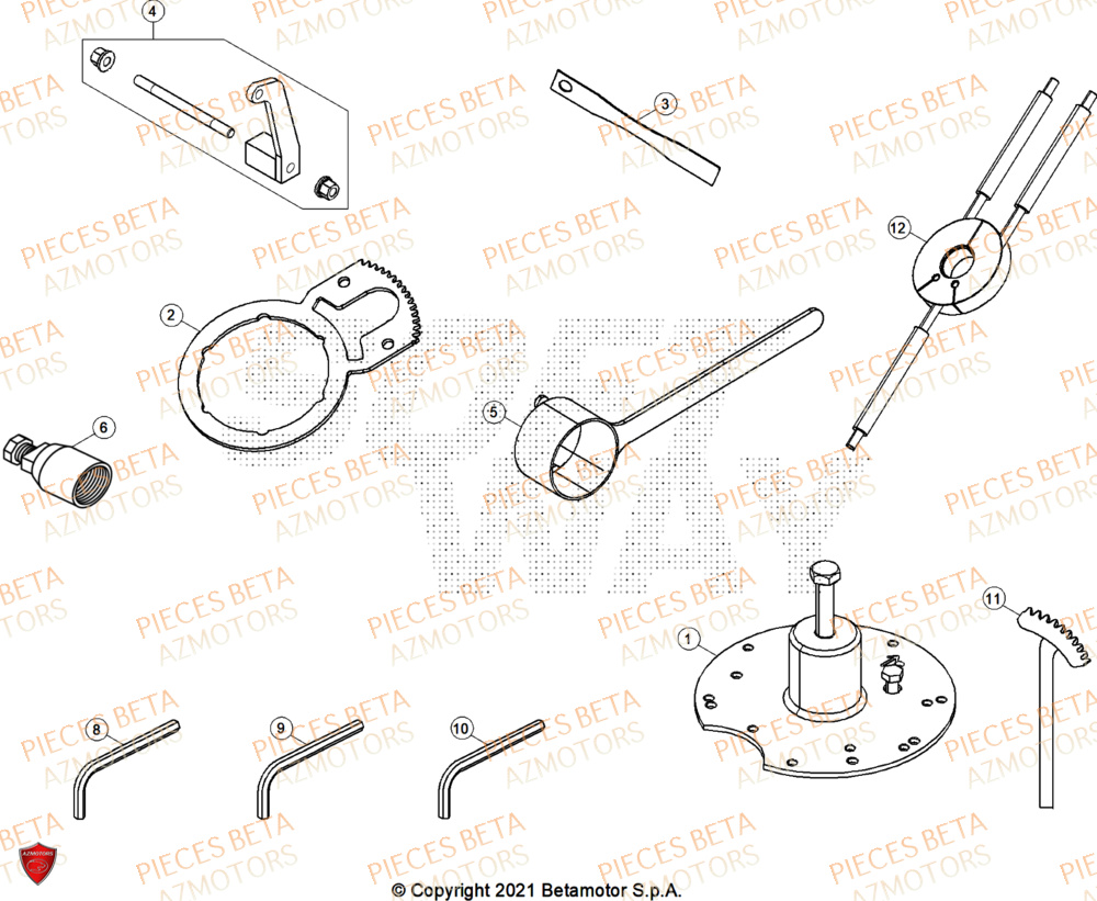 Outils BETA Pieces BETA RR 2T 250 X-PRO - (2026)