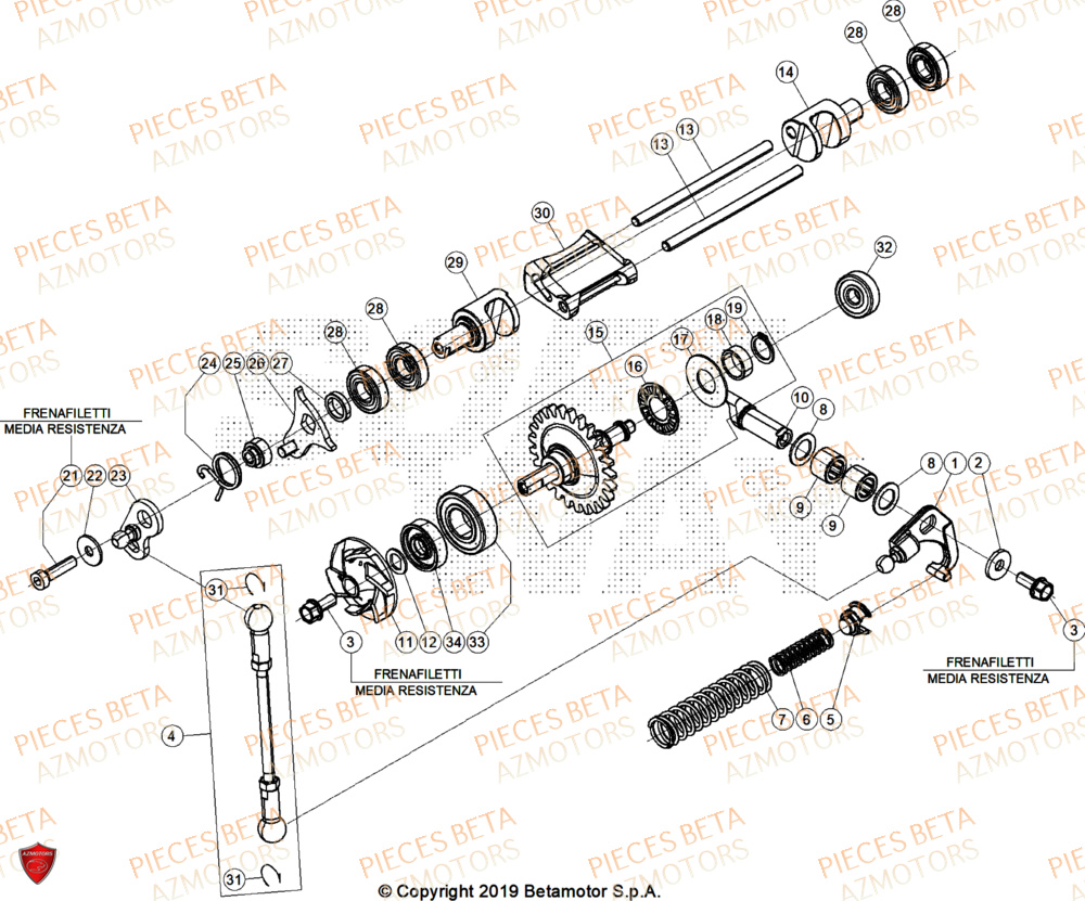 Refroidissement BETA Pieces BETA RR 2T 250 X-PRO - (2026)