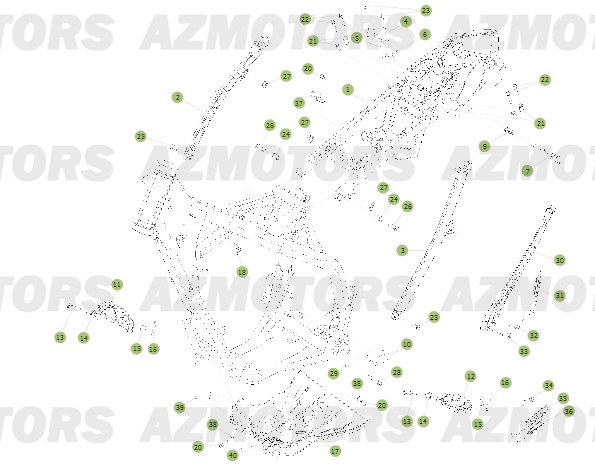 Accessoires De Chassis BETA Pièces BETA RR 2T 250 - (2013)