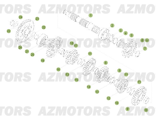 PIGNON DE TRANSMISSION SECONDA IRE BETA pour BOITE A VITESSES 2 de RR-2T-250-13
