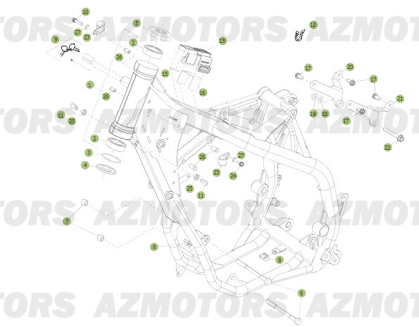 Chassis BETA Pièces BETA RR 2T 250 - (2013)