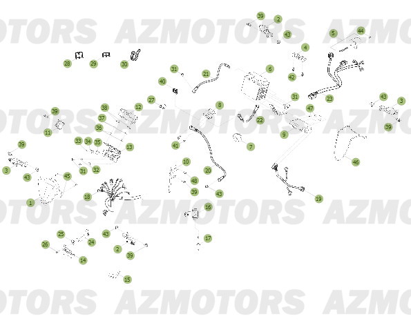 Installation Electrique Du No Serie 600001 A 600247 BETA Pièces BETA RR 2T 250 - (2013)