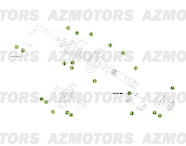 Kick   Starter BETA Pièces BETA RR 2T 250 - (2013)