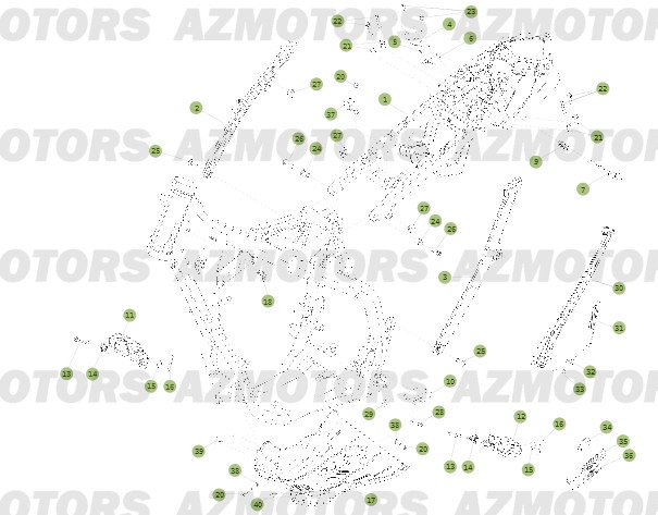 Accessoires Du Chassis BETA Pièces BETA RR 2T 250 - (2014)