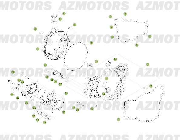 Carter No Serie 600001 A 600247 BETA Pièces BETA RR 2T 250 - (2014)