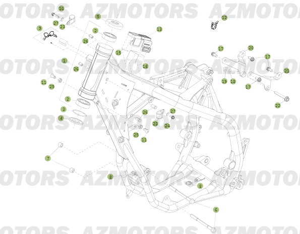 Chassis BETA Pièces BETA RR 2T 250 - (2014)